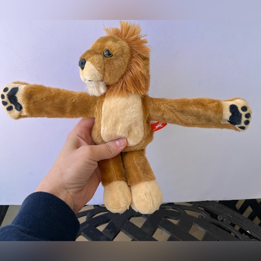 Wild Republic Huggers, Lion Plush Toy, Slap Bracelet, Stuffed Animal